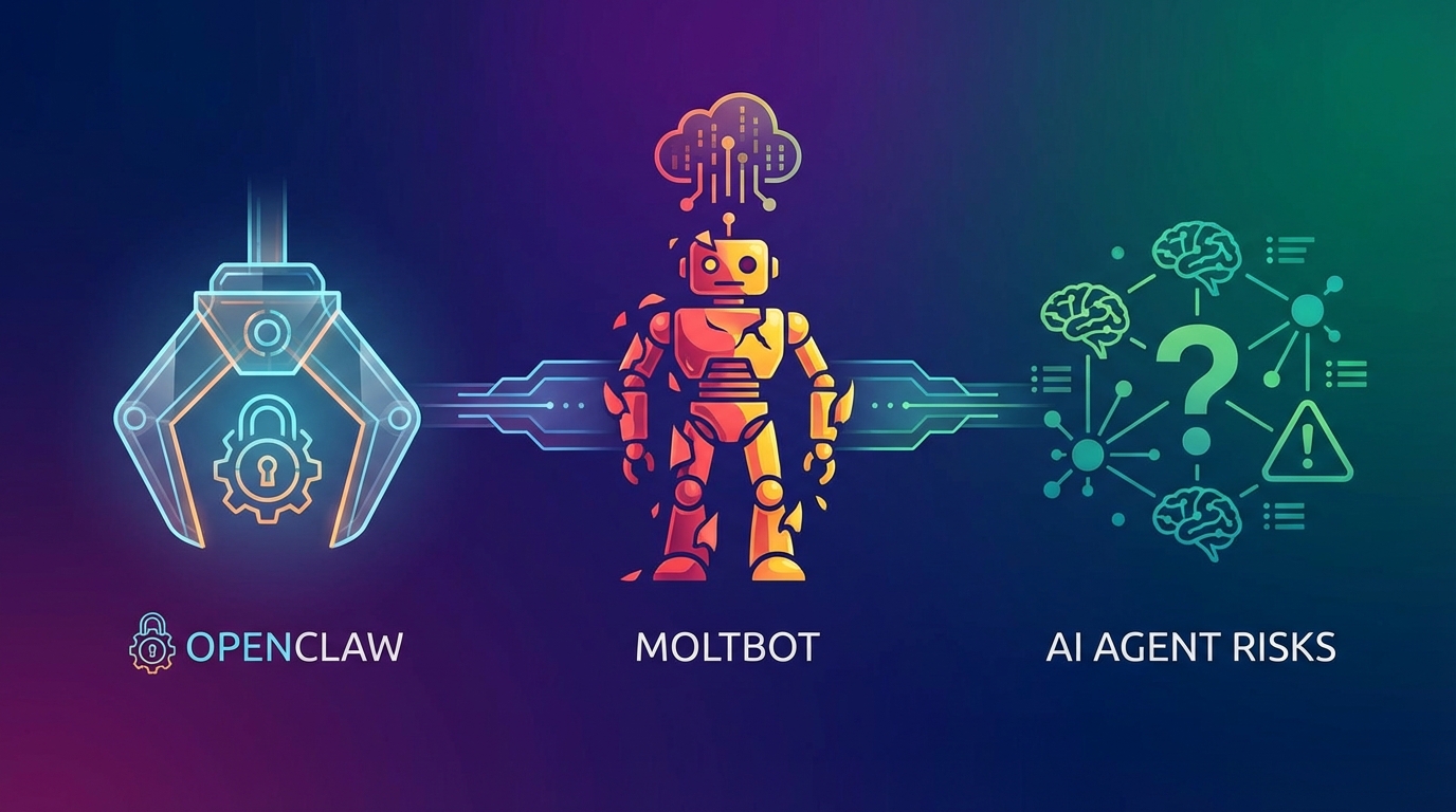 ClawBot Explained: OpenClaw, MoltBot & AI Agent Risks - illustration